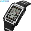 SYNOKE Men Rectangular Sports Electronic Watch Waterproof 50M Night Light Large Screen Alarm Clock Trend Retro Style 1