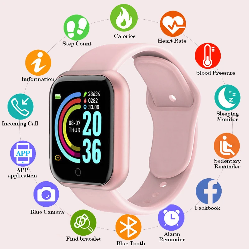Smart Watch Kids Waterproof Fitness Sport Led Digital Electronics Watch Per Bambini Ragazzi Ragazze Studenti 8-15 Anni Orologi