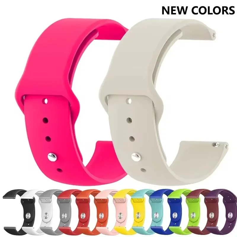 Silicone Replacement Strap - Premium Wristband for Smartwatches, Available in 20mm/22mm