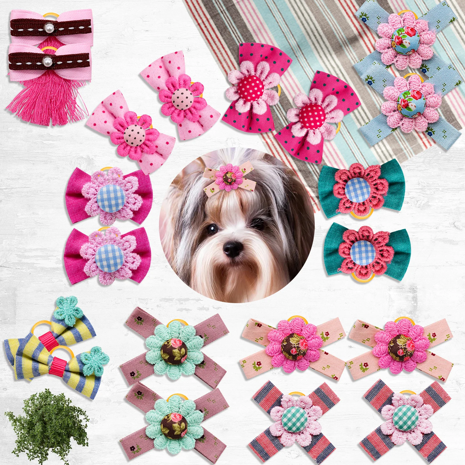 

50pcs Bulk Dog Bows Small Dog Puppy Hair Bows Fashion Pet Hair Accessories Dogs Grooming For Dogs Pets Grooming Products