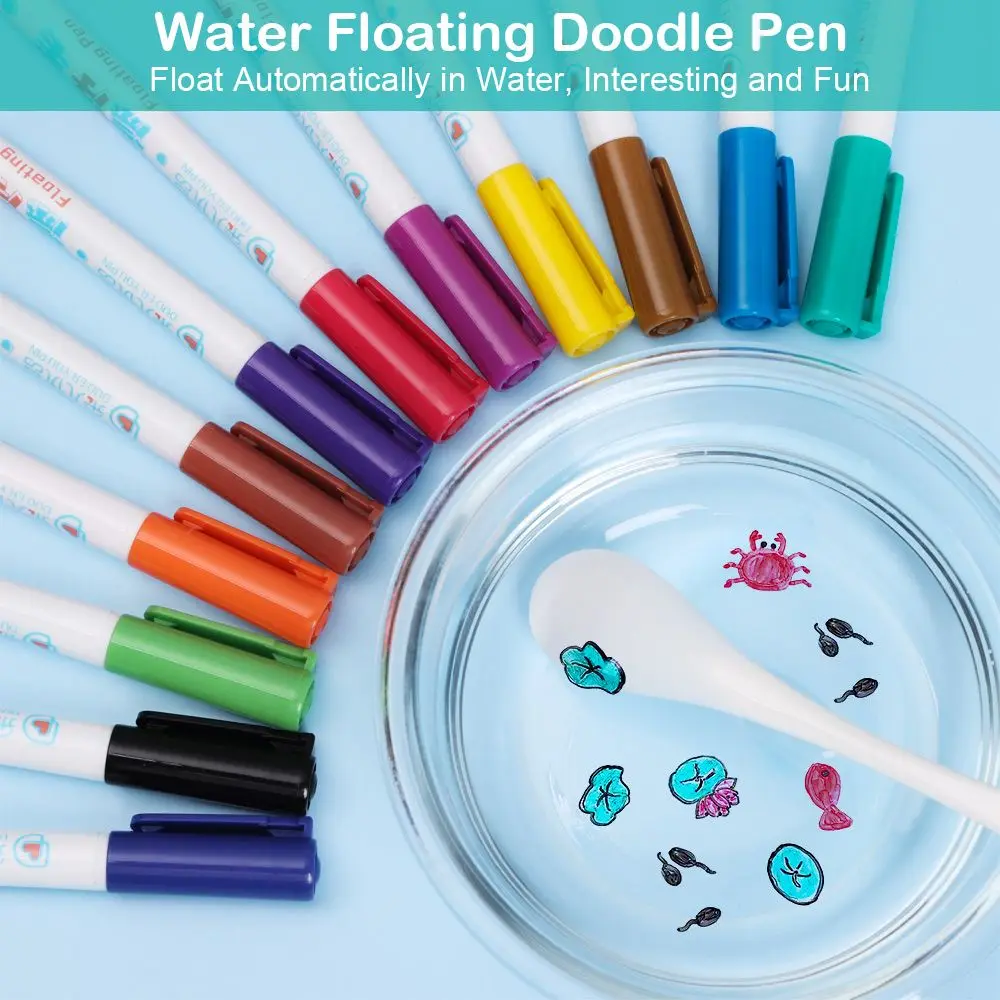 

New Water Drawing Funny Early Education Toys Painting Pen Mark Pens Whiteboard Markers Water Floating Doodle Pen