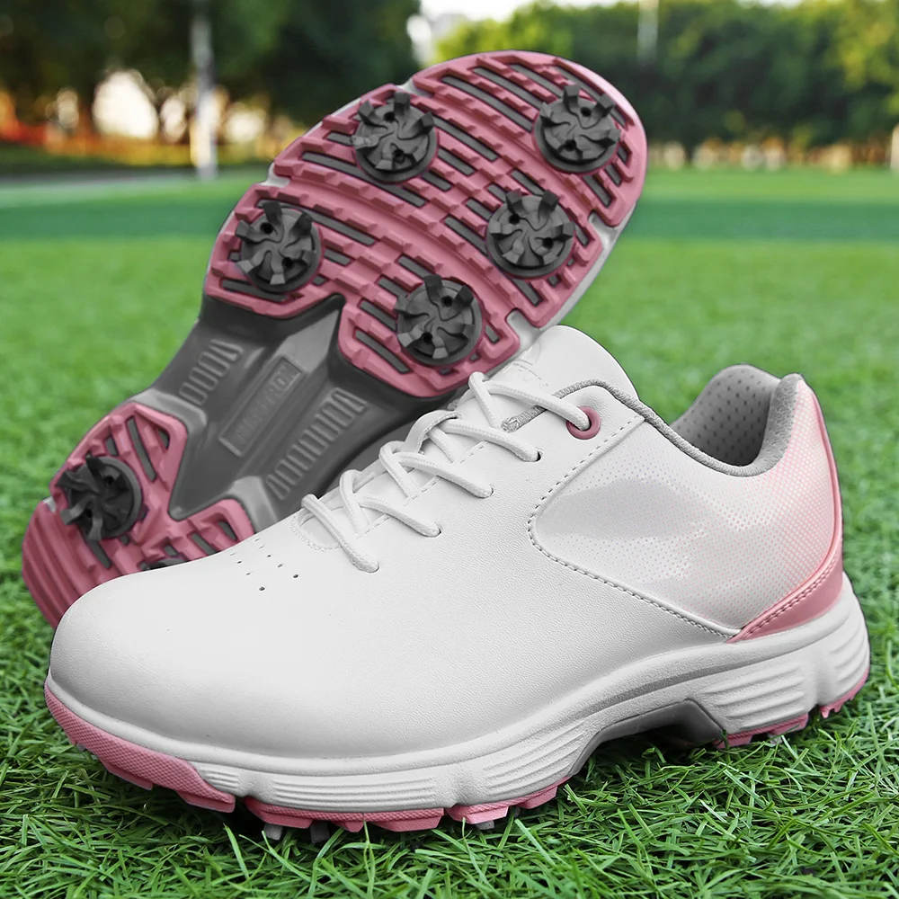

Golf Shoes Women's Luxury Waterproof Comfort Golf Shoes Outdoor Sports Golf Studded Women's Sports Shoes