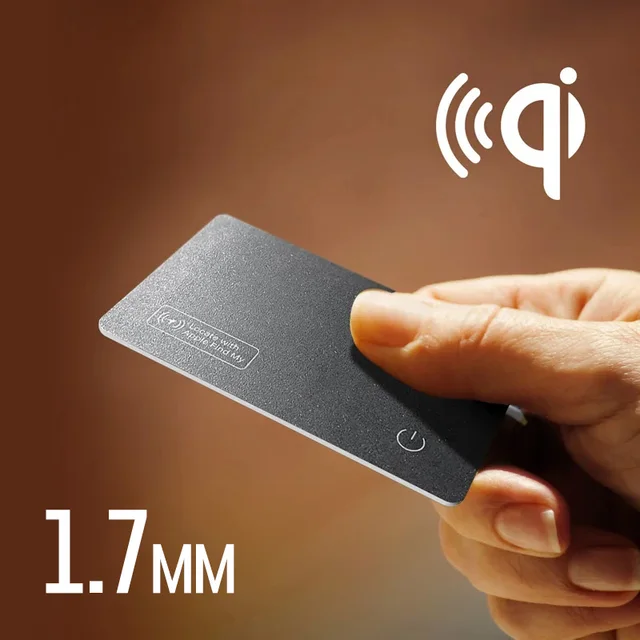 Wireless charger charging tracking card wallet GPS locator smart mini tag iphone for apple device find my airtag replacement - Image 2