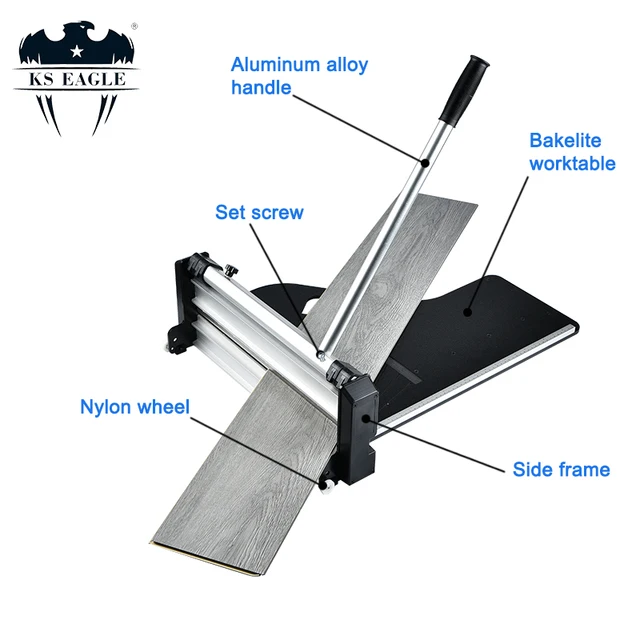 13” Pro Laminate Floor Cutter For Multi-Floor, Laminate, LVT, SPC, WPC and All Vinyl Based Flooring; Cuts Up To 16mm Thick