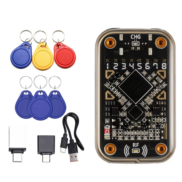 Chameleon Ultra Contactless Smart Card Emulator RFID Smart Chip Reader+3Xcuid/UID Keychain Compliant To NFC Read Writer 1