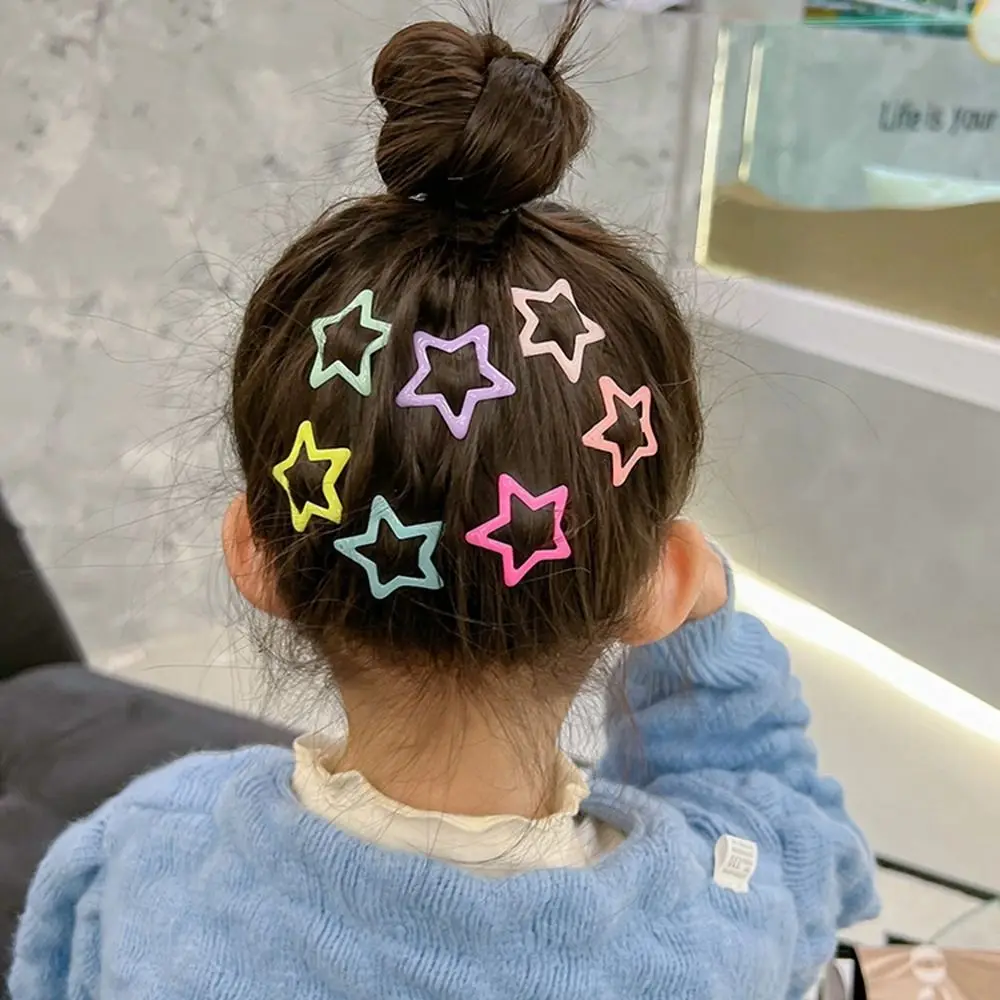 Description Picture 6 of itemStar Heart Shape y2k Geometry Shape Female Hair Accessories Children Hairpin Set Girl Baby Hair Clip Korean Style Headwear