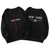 New York Printing Mens Sweatshirts Hot Sales O-Neck Black White Tops Man High Grade Clothing Casual Pullover Jogging Sweatshirts 4
