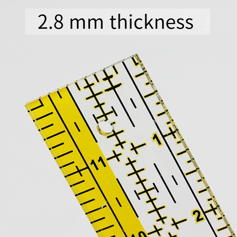 Quilting Ruler Acrylic Quilters Ruler For Easy Precision Cutting Fabric Paper, For Quilting, Sewing & Crafts Template Durable