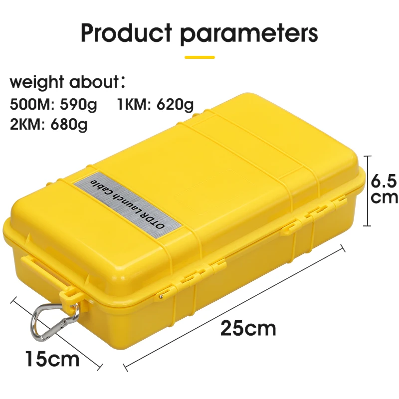 2KM OTDR Launch Cable Box SM Optical Fiber Test Extension Line Dead Zone Elimina
