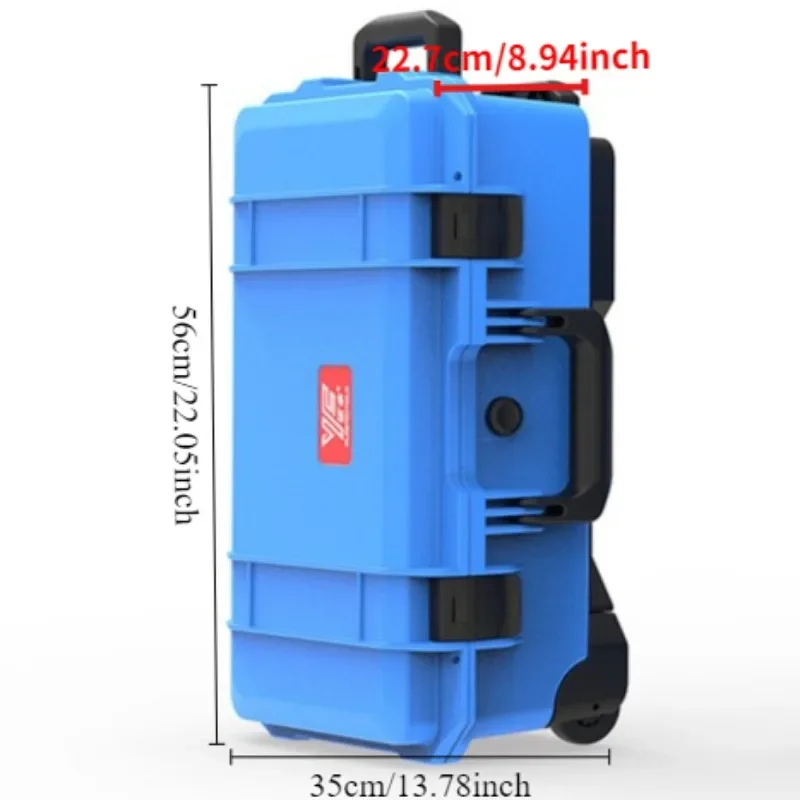 Plastic Large Capacity Safety Protection Draw-bar Box Photographic Equipment Precision Instrument Tool Case Tools Packaging Box 6