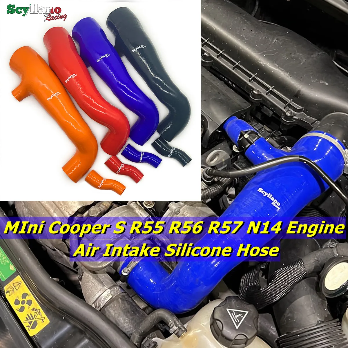 Scyllano-Racing-Silicone-Intake-Inlet-Hose-For-Mini-Cooper-S-R55-R56 ...