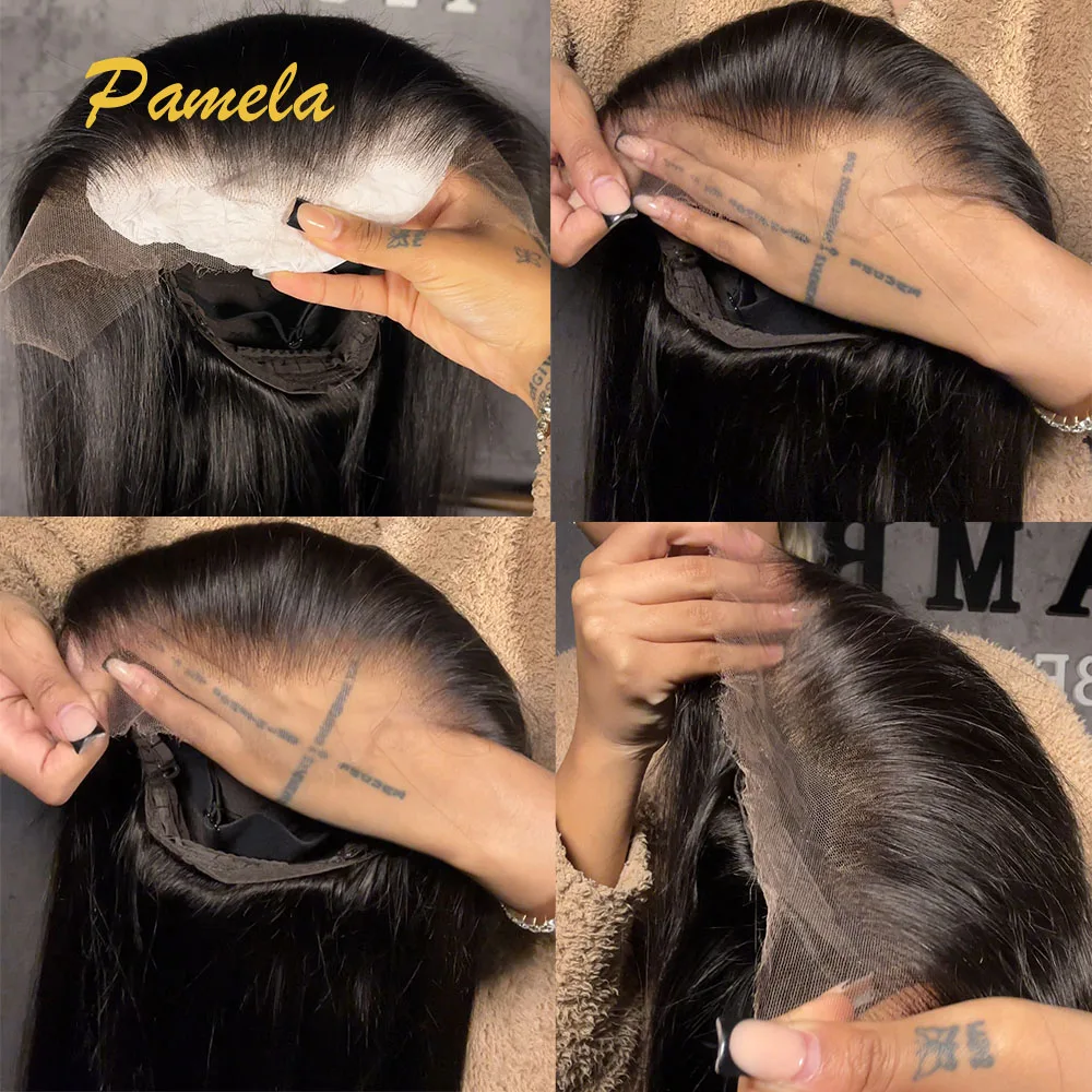 400% High Density Bone Straight 13x6 HD Lace Front Glueless Wig 100% Human Hair Ready To Go Invisible Melt Skin Lace Frontal Wig