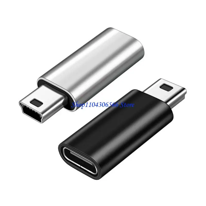 02DD USB C 여성 미니 USB 남성 어댑터 USB 유형 C 노트북 노트북 키보드 480Mbps 용 미니 USB 어댑터 변환기