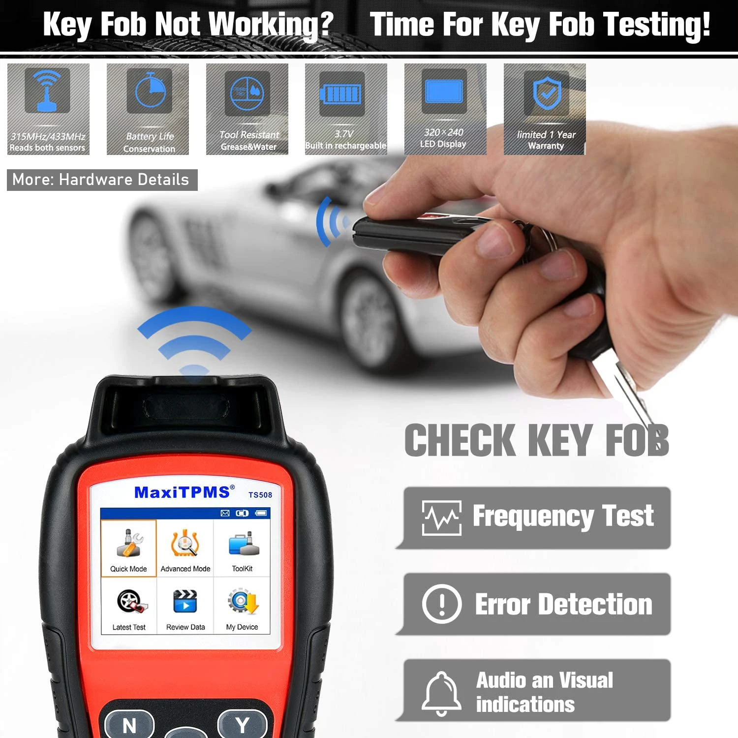 auto battery charger Autel MaxiTPMS TS508 TPMS Code Reader Tire System OBD2 Diagnostic Tool TPMS MX-Sensor Programing Programmer Lifetime Free Update car battery charger price