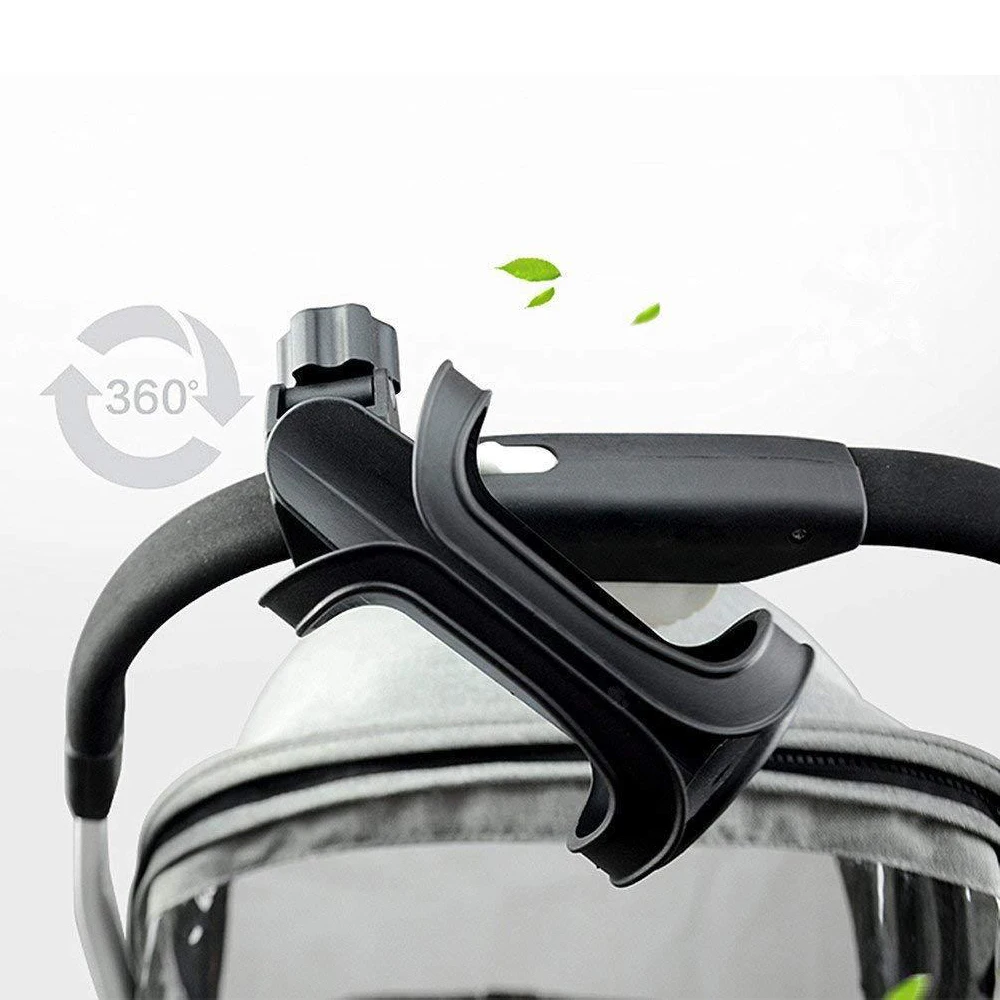 Bicycles Water Cup Holders Universal Tricycle Pram Water Cup Bottle Holder 360 Degree Rotatable Cup Organizer Stroller Accessory