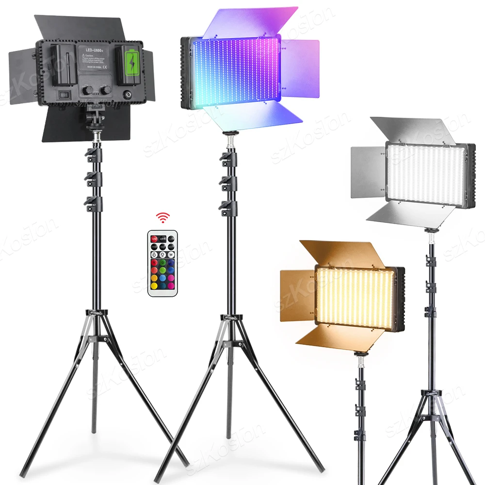 RGB LED Panel Light 3200K-5600K Photography Video Fill Lighting Optional Stand or Battery For Studio Video Outside Shooting Lamp led ceiling panel