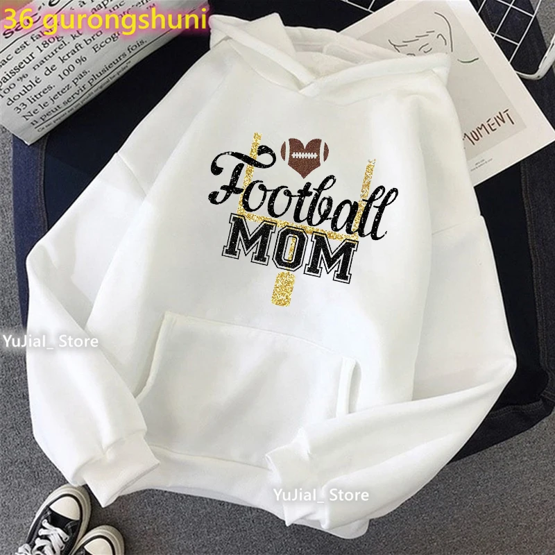 Leopard Football/Baseball Mom Graphic Print Cap Hoodies Women'S Clothing Mother'S Day Gift Sweatshirt Femme Harajuku Tracksuit