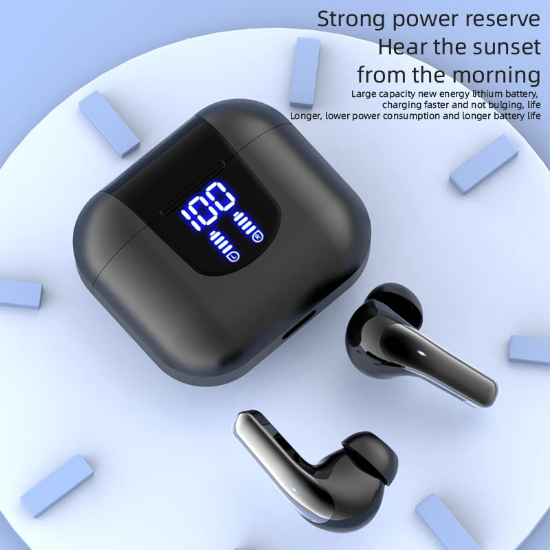 Premium Bluetooth In-Ear Wireless Earbuds – HiFi Stereo Sound with Noise Reduction & Digital Display