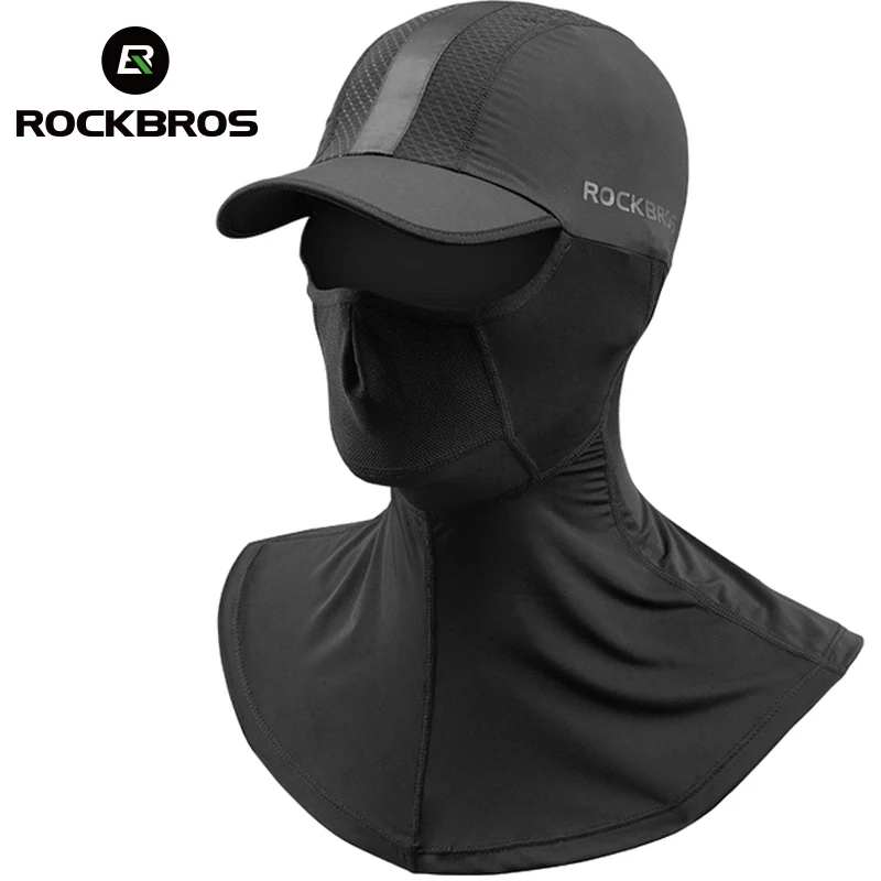 ROCKBROS-Masque facial de vélo, bandinjana de glace, chapeau de protection solaire, casquette de sport en plein air, course à pied et pêche, printemps et été