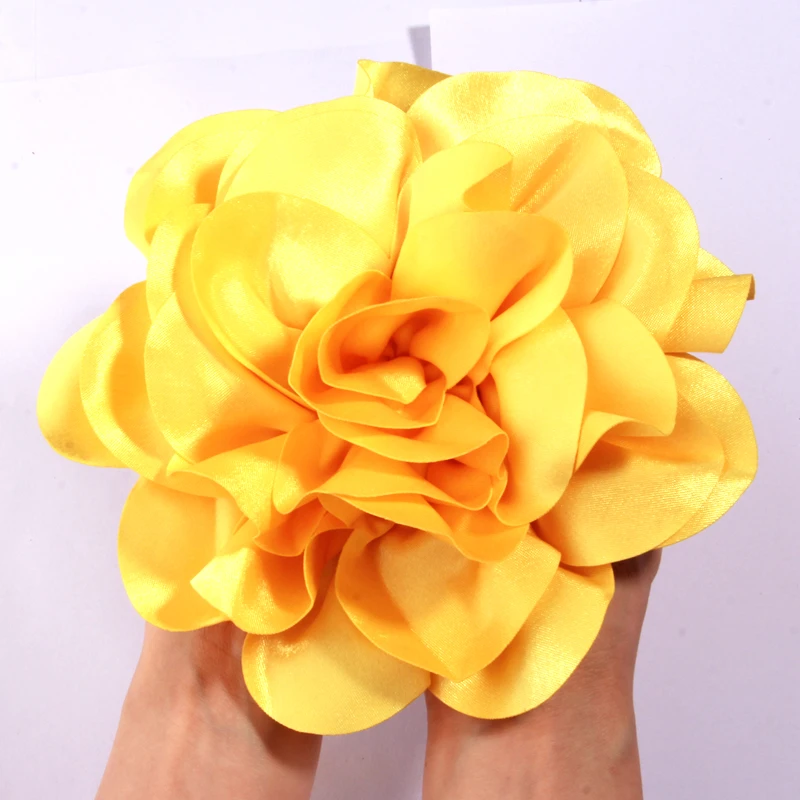19cm super große Blume beliebt in Europa handgemachte Satin blume künstliche Blumen für Hochzeit Braut Dekoration – Detail 37