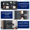 Metal Garage Storage Cabinet with Locking Doors and Adjustable Shelves, Tool Storage Cabinet with 1 Drawer - 71" 6