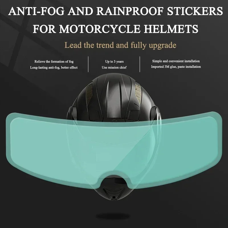 High Transparency Motorcycle Helmet Anti-Fog + Anti-Rain Film Sticker, Motorcycle Helmet Accessories, Motociclista Accesorios