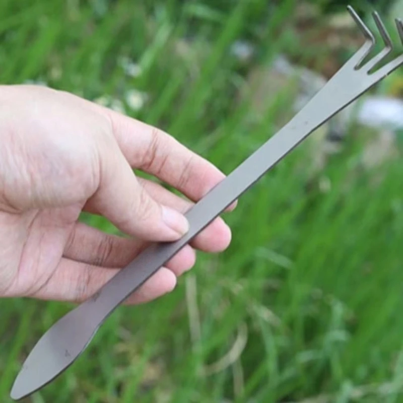 Bonsai Rakes 3 Prong Steel Designs Ergonomic Handle For Loosening Soil Enriching Plant Growth M4YD