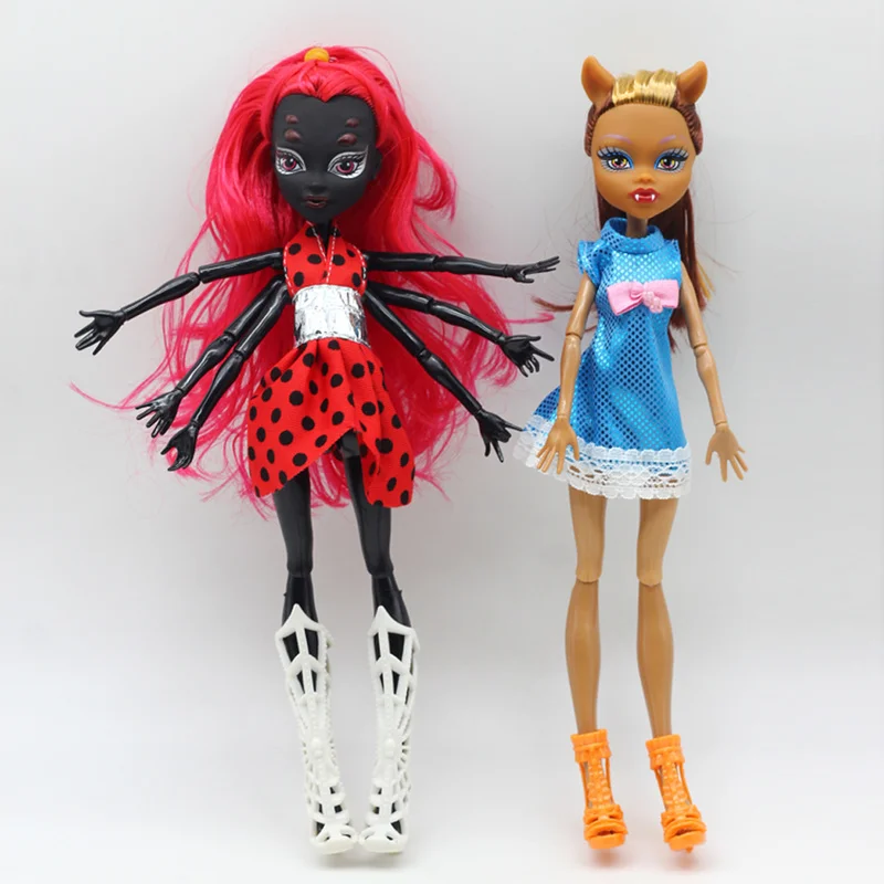 Bonecas Monster Movable de alta qualidade para meninas, Catwalk Drama,  Clawdeen Wolf, Frankie Stein, Aranha Negra, Presente Brinquedos, Moda