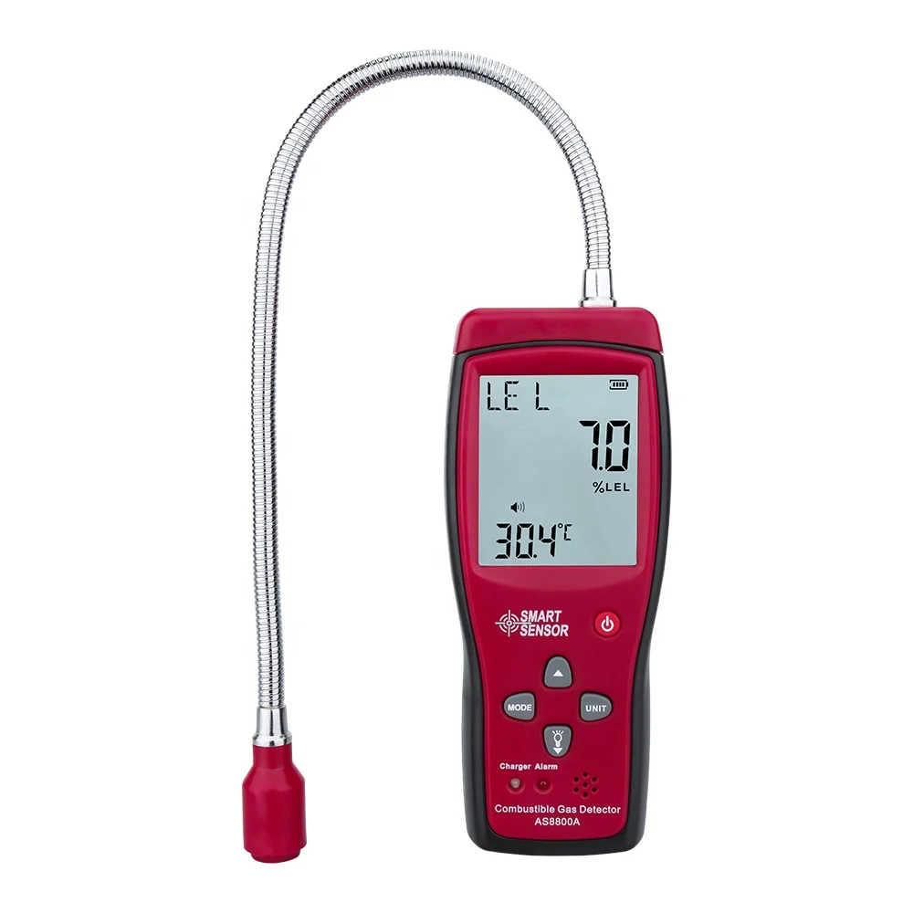 

AS8800A Portable High Sensitivity Combustible Gas detector with LCD Indicator and Calibration Certification
