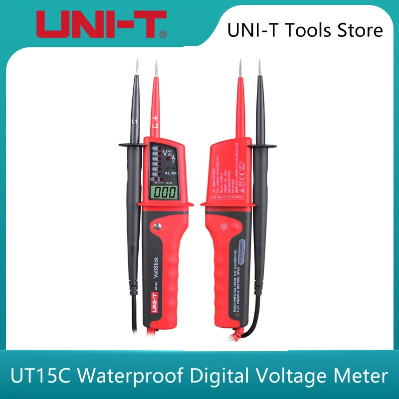 Multimetro Digital UNI-T UT-151A, ACDC 600V 10A Resistencia Capacitancia  continuidad Diodo Medidor de Baterias