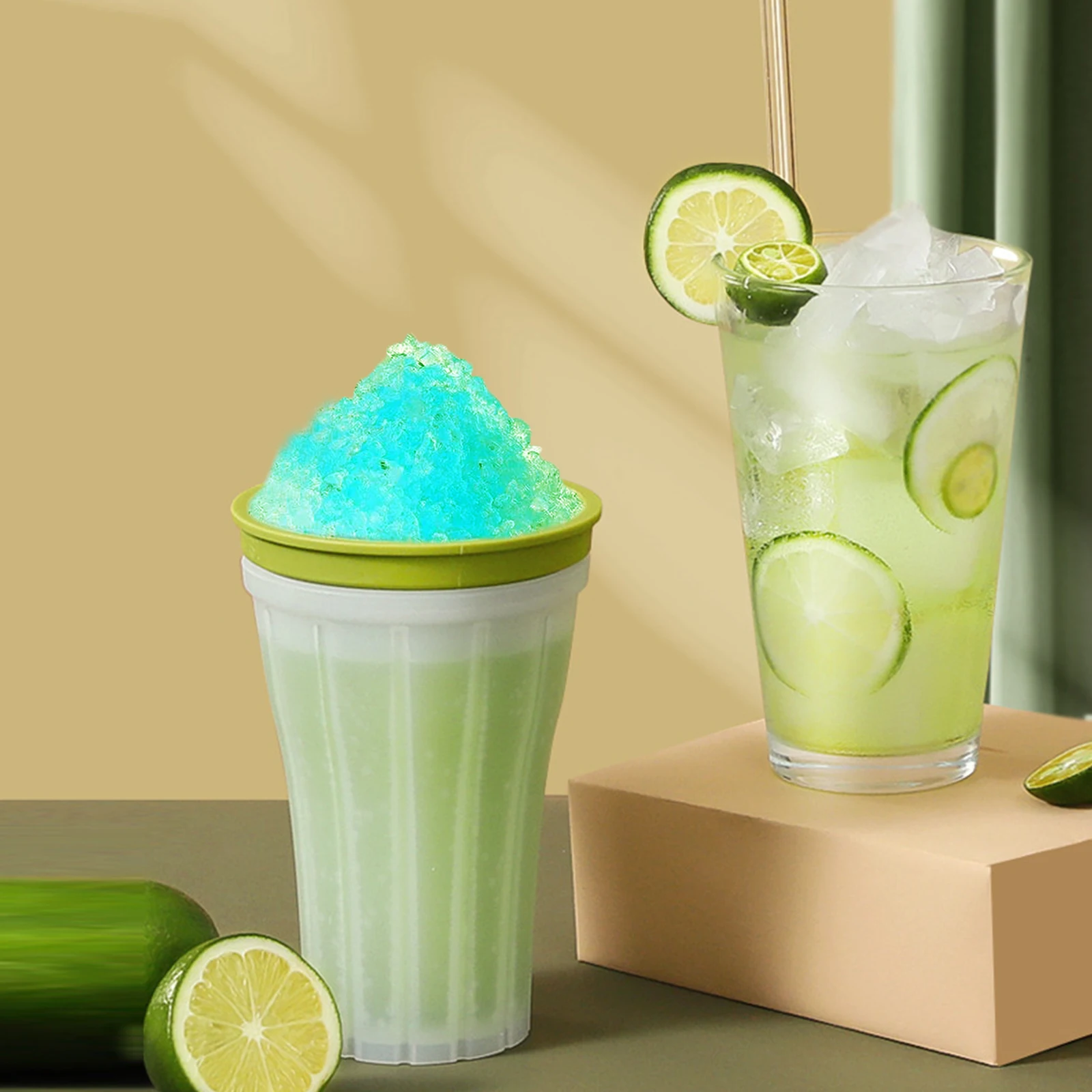 Summer Squeeze Homemade Milkshake Bottle 150mL pill-proof Smoothie Cup Pinch Fast Cooling Magic Cup Ice Cream Slushy Maker