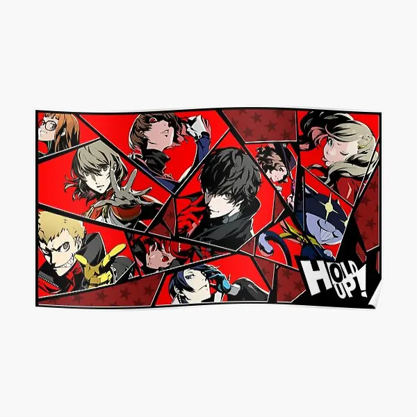 

Persona 5 Королевский постер с надписью «Hold Up Shattered Gla», картина, Декор, фреска, Забавный принт, украшение на стену, винтажный дом, современное искусство, без рамки