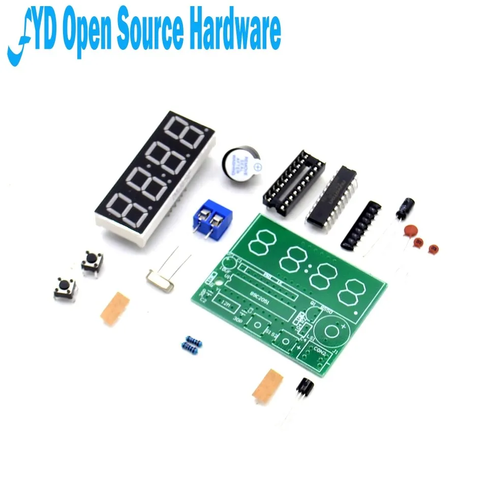 High Quality C51 4 Bits Electronic Clock Electronic Production Suite DIY Kits