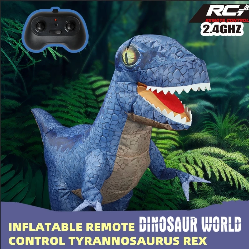 Remote Control Dinosaur Toys Extra large Tyrannosaurus rex Electric Automatic Inflatable Walking Screaming Moving Simulation Toy