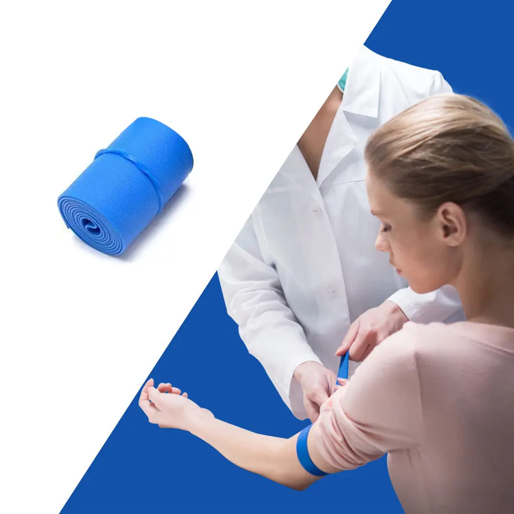 1 Roll Disposable-Tourniquets Elastic-TPE Tourniquets Latex-Free Tourniquets First-Aid for Outdoor Camp Survival