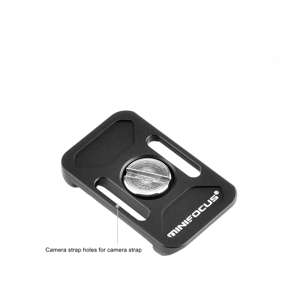 38mm Ultra-thin Universal Mini Quick Release Plate Camera Strap Holes for Arca Swiss Camera Rope Tripod Ball Head Clamp