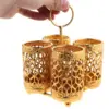1pc Metal Utensil Holder 2/4grids For Spoon Fork Chopstick Holder Kitchenware Tray Box Kitchen Organizer Luxury Gold Color 6
