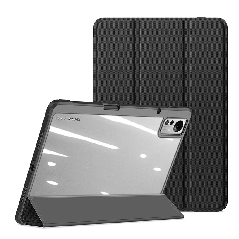 

Dux Ducis For Xiaomi Mi Pad 5 Case Leather + Clear Pc Back With Pencil Holder Trifold Stand Sleeve For Xiaomi Pad 5 Pro 12.4