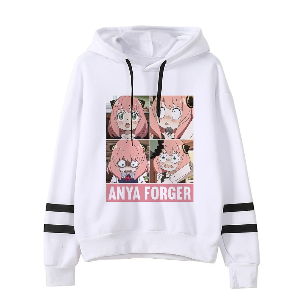 Anime Spy x Family Hoodie Frau Japanische Y2k Harajuku Kapuzenpullover Anya Forger Cartoon Grafik Hoodies Winter Pullover Top – Detail 18