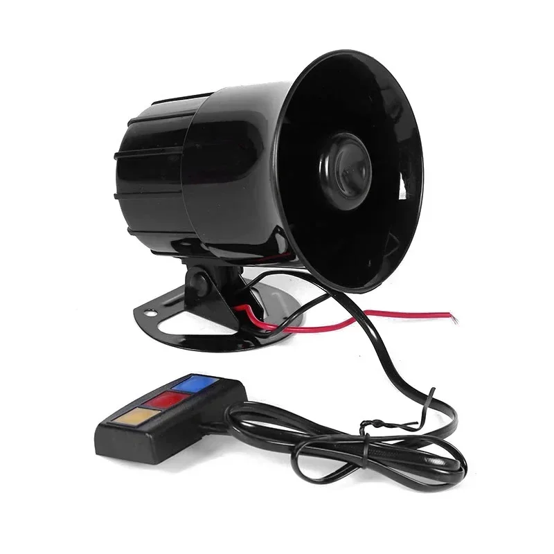 Motorcycle Horn 115dB 12V 3 Tone Sound Loud Car Motorcycle Warning Alarm Cautionary Siren Speaker Automotive Accessories Moto 20W motorcycle horn
