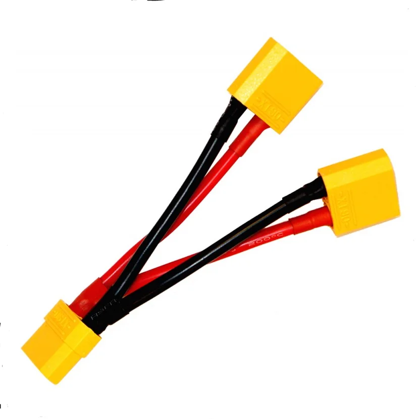 Deans EC3 EC5 JST XT60 TRX XT90S MPX Tamiya Serieller Parallelbatterie-Adapter-Anschluss mit 20/12/10awg-Drahtkabel für RC-Hobby – Detail 24