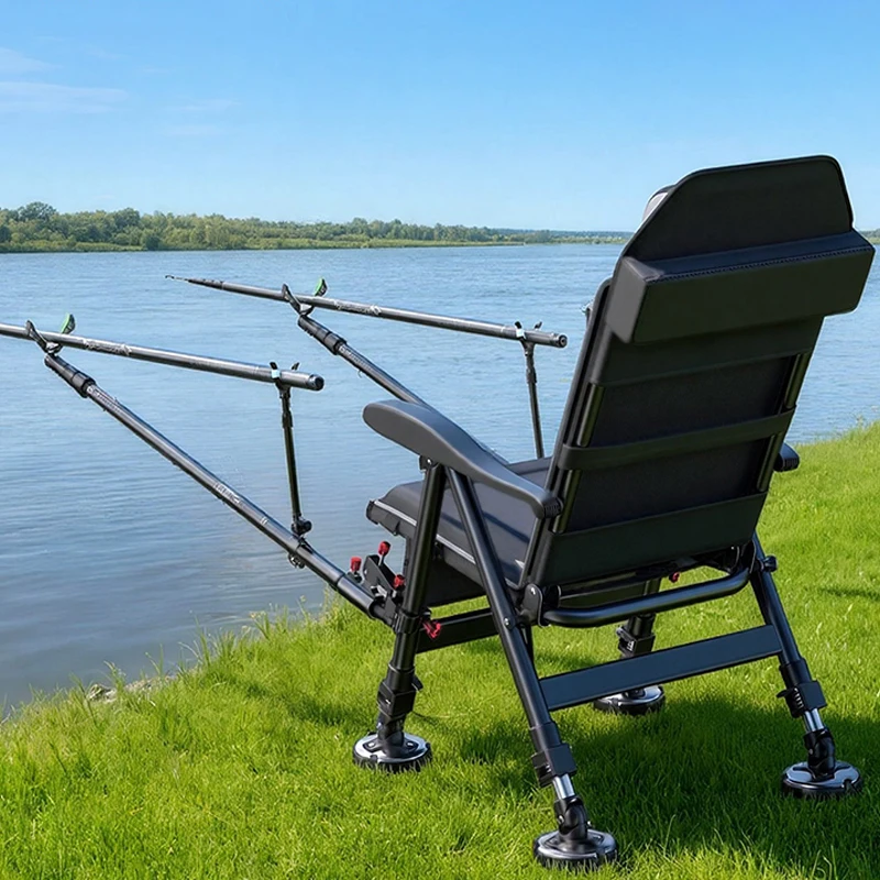 Fauteuil de pêche pliable style européen 2026 - Siège tout-terrain pour pêche en wilderness
