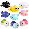 Summer Bath Toys Cute Animal Swimming Bathing Ducks Whale Floating Wind Up Clockwork Water Shower Toys for Baby 0 24 Months 1