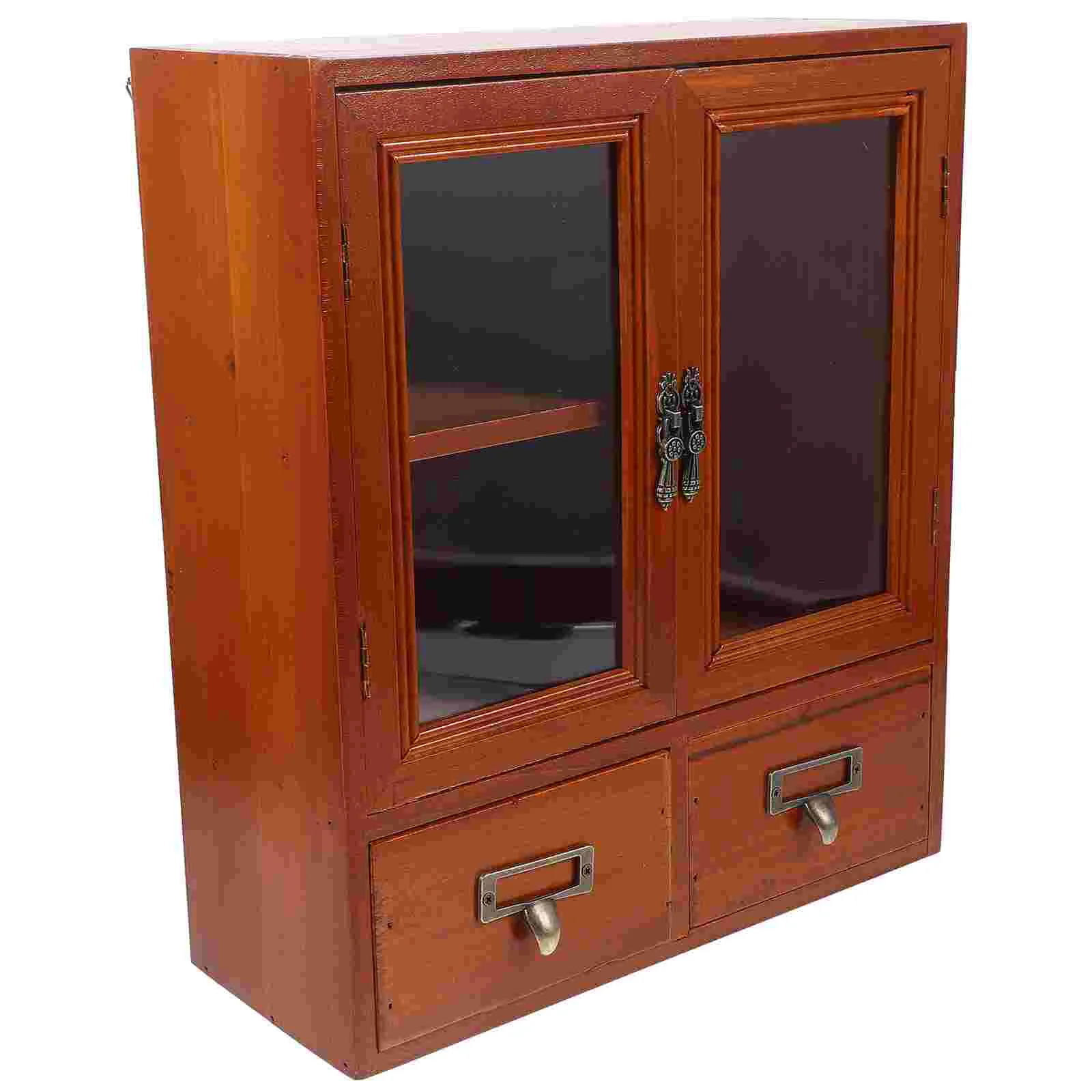 

Wood Wall Storage Cabinet Wooden Kitchen Cabinet Vintage Solid Wood Door Slim Bathroom Cabinet Wall Storage Cabinet Double
