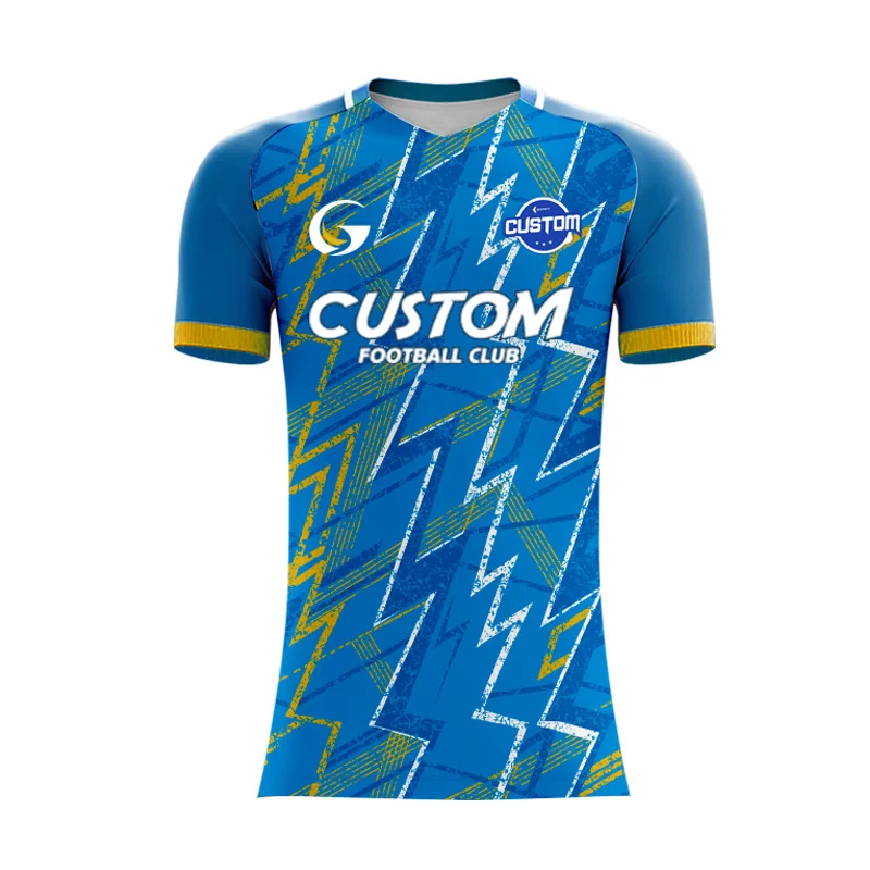 Sublimation Customize 100% Polyester Own Design Club Team Training Football Jersey Kits Breathable Soccer Uniform Shirt For Mens soccer jersey