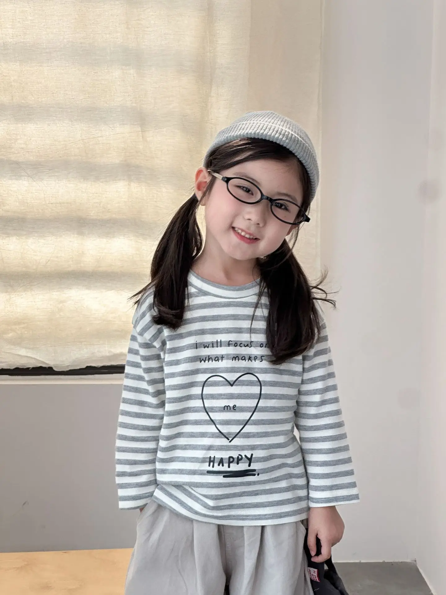 2025 Autumn New Children Long Sleeve T Shirts Cotton Girls Loose Striped Bottoming Shirt Boys Versatile Casual Tops Kids Clothes 5 2025 Autumn New Children Long Sleeve T Shirts Cotton Girls Loose Striped Bottoming Shirt Boys Versatile Casual Tops Kids Clothes - Image 5