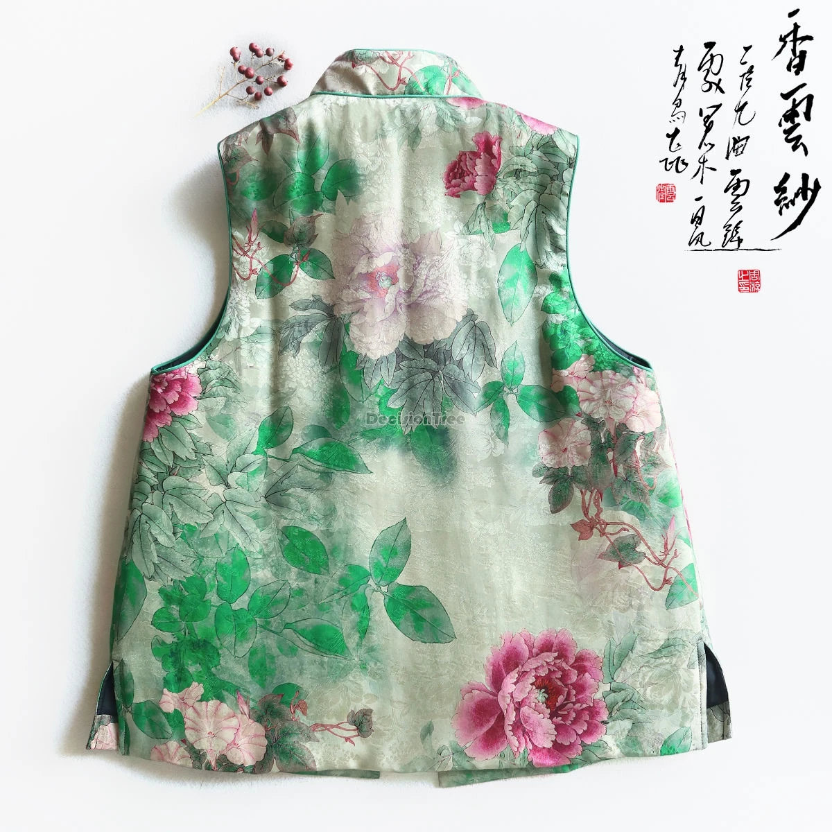 Printed classical vest chinese spring festival cotton garment leisure daily loose versatile vest