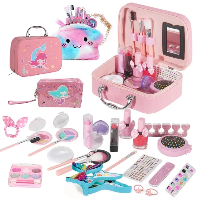 Girls Toys Simulation Children Makeup Games Washable Make Up Sets Lipstick Eye Shadow Princess Girls Pretend Play Dress Up Toys 1