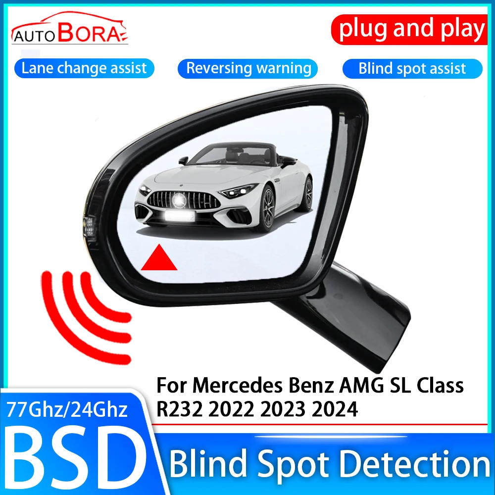 ZhuCamX Car Blind Spot Detection System BSD Sensor Drive Rear Mirror Monitoring for Mercedes Benz AMG SL Class R232 ~