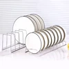 Stainless Steel Dish Draining Rack Multipurpose Silver Plates Storage Rack Space Saving Bowls Plates Drainer Holder Kitchen 2
